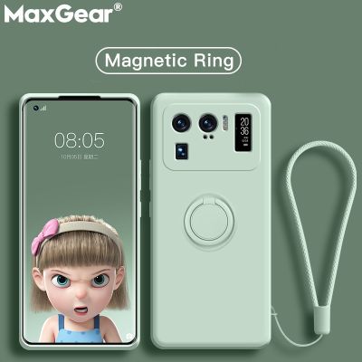 「Enjoy electronic」 Magnetic Ring Holder Stand Case For Xiaomi Mi 10T Lite 11 Ultra Mi11 Redmi Note 9 10 Pro 10S 9S POCO X3 NFC Liquid Silicon Cover