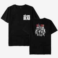 Alimoo Walking Dead Unisex เสื้อยืดผ้าฝ้ายแขนสั้นขนาดใหญ่ สำหรับผู้ชายและผู้หญิง ขนาดใหญ่S-5XL