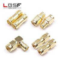 1PCS C20073-92 1PC SMA To SMA Male Female Gold Plated RP SMA Male RP-SMA Female Connector RF Adapter Straight Bent L/T Type