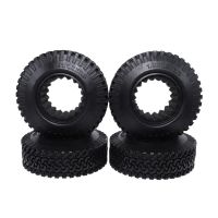 4Pcs RC 1:10 Crawler Beadlock Wheels Tire 1.9 Inch Rubber Wheel Tire 98mm Tyre for RC Car Truck Axial SCX10