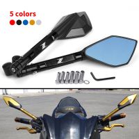 CNC Aluminum Motorcycle Bluish Reverse Side Mirrors Motorbike Rear view Mirrors For Kawasaki Z400 Z900 Z1000 Z800 Z750 Z300 Z650