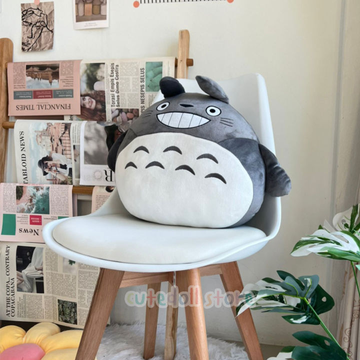 หมอนอิง-ตุ๊กตานุ่มนิ่ม-totoro-โทโทโร่-โตโตโร่-ตุ๊กตาหมอน-ใยไมโคร-ผ้า-nano-spandex-นุ่มมาก