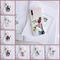 Baby Mom Women Girl Back Cover For Huawei  P20 P40 P30 Lite E Pro P Smart 2019 P Smart Z P30 Pro Phone Case Silicone Transparent Electrical Safety