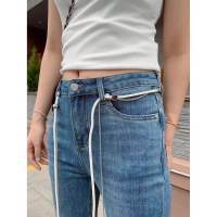 Prada Summer Ladies Jeans High Waist Slim Tight Slim High Stretch Pants