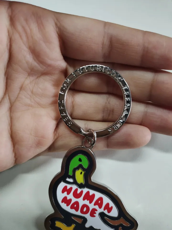 human made hot dog keychain