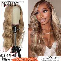 NATURE Synthetic Hair Lace Wigs For Black Women High Quality Part Lace Wig Lace Hairline Cosplay Body Wavy Hair Heat Resistant [ Hot sell ] TOY CENTER