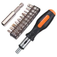 12Pcs Precision Ratchet Screwdriver Bit Holder Portable Multi-Function Screwdriver Bits Professional Electrician Hand Tools