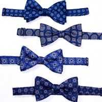 Mens bow tie spot wholesale new printed bow tie factory polyester diamond bow tie Boys Clothing