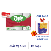 [HCM]Giấy vệ sinh Toply daily 12 cuộn 2 lớp - 69918781