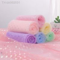 ﹊▽☢ Tulle Fabric By The Meter for Clothing Dresses Diy Sewing Decorative Cloth Heart Mesh Children Kids Cloth Soft Yarn Thin Summer