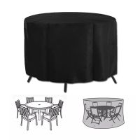 Oxford Cloth Round Outdoor Garden Furniture Rain Cover Waterproof Sofa Protection Terrace Rain Snow Chair Dust Cover