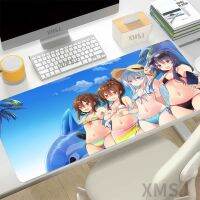 เซ็กซี่บิกินี่สาว Anime Mouse Pad พิมพ์ HD แผ่นรองโต๊ะแล็ปท็อป แผ่นรองเมาส์ขนาดใหญ่ที่สวยงาม อุปกรณ์เกมคอมพิวเตอร์ล็อคแป้นพิมพ์