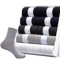 2021 nd New Mens Cotton Socks Black Business Casual Breathable Spring Autumn Male Crew Socks Meias Hot Sale Sokken Size38-45