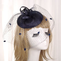 Wedding Hat Pillbox Hat tail Tea Party Headwear with Veil for Girls and Women