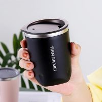 ✥✖❏ 300ML Thermal Mug Coffee Cup Stainless Steel Beer Cup for Tea Coffee Water Bottle Vacuum Insulated Leakproof with Lids