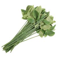 50pcs Artificial Rose Flower Stems For Diy Handmade Bouquet Flower Leaf Vein Wedding Home Decoration