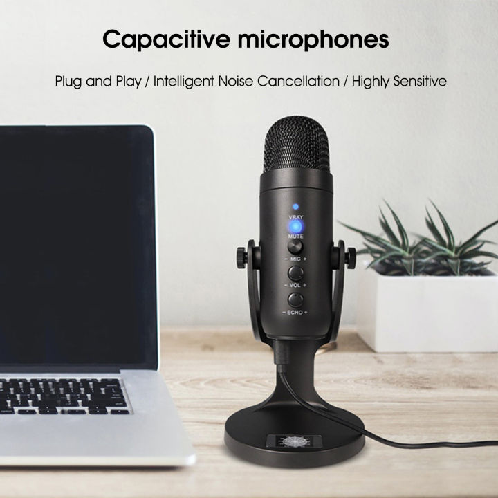 MU900 Condenser Microphone High Sensitivity Intelligent Noise Reduction ...