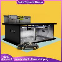 Dolity 1/64กล่องเก็บอู่รถยนต์กล่องแสดงแบบจำลองรถสำหรับนักสะสมโมเดล