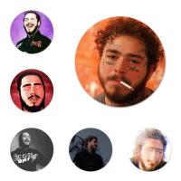 58mm Post Malone Icons Pins Badge Decoration Brooches Metal Badges For Clothes Backpack Decoration Fashion Brooches Pins