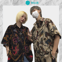 WeiB เสื้อฮาวาย เสื้อเชิ้ต เชิ๊ตเกาหลี สินค้ามาใหม่ ผ้านิ่ม สไตล์เกาหลีมาแรง พร้อมส่ง