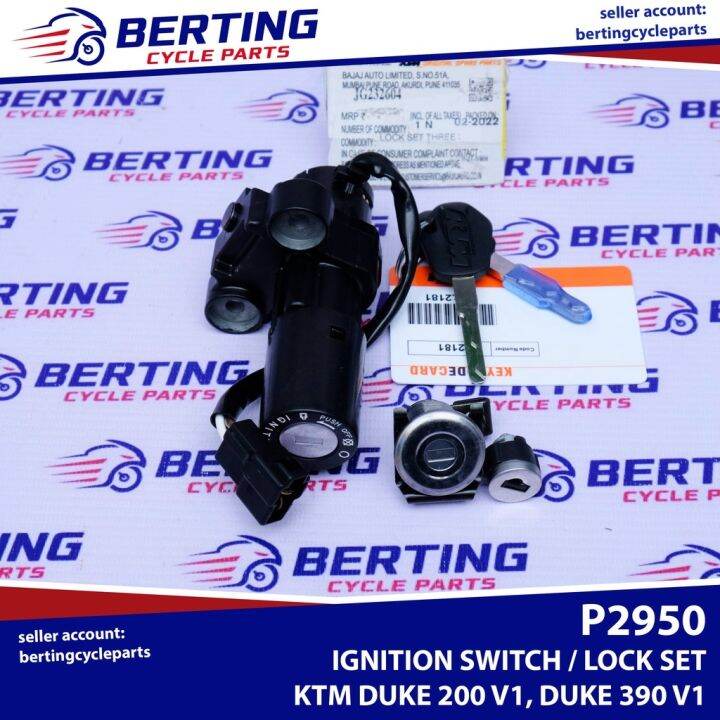 KTM LOCK SET IGNITION SWITCH Duke 200 V1 390 Genuine JG232604 | Lazada PH