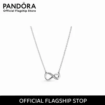 Pandora Pave Daisy Flower Collier Necklace 398964C01-45
