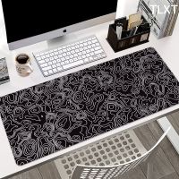 Large Black White Gaming Mouse Pad XXL Mousepad Pc Gamer Mouse Mat 90x40CM Desk Mat Mausepad Keyboard Table Mat Computer Deskpad