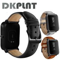 DKPLNT 20mm leather Watch Strap for Huami Amazfit GTS GTR 42mm celet for Huami Amazfit Bip U Bip S GTS 2 Watch Bands