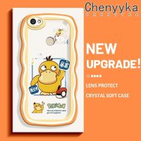 เคส Chenyyyka สำหรับ Xiaomi Redmi โน๊ตเคส Y1 5A สุดสร้างสรรค์ลายการ์ตูนน่ารักดีไซน์ใหม่เป็ดโปเกมอนเคสโทรศัพท์แบบใสขอบซิลิโคนแบบนิ่มเลนส์กล้องถ่ายรูปเคสโปร่งใสป้องกันการกระแทก