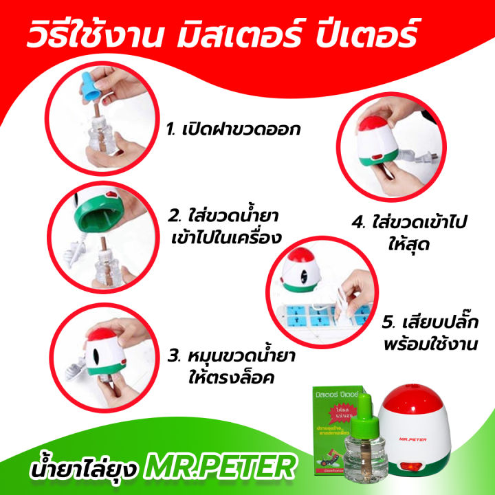 เครื่องไล่ยุง-mr-peter-มิสเตอร์ปีเตอร์-ของแท้ตรงจากโรงงาน-จำนวน-10-ชุด-ราคา-2-360-บาท