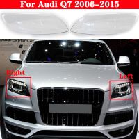 ที่ครอบไฟหน้ารถปกสำหรับ Audi Q7 2006-2015ที่ครอบไฟหน้ารถยนต์ไฟฉายคาดศีรษะกรอบเลนส์กระจกฝาครอบไฟ