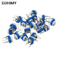 20PCS RM065 Trimmer Potentiometer Adjustable Resistor 500R 1K 5K 10K 20K 50K 100K 200K 500K 1M RM-065 Variable Resistors