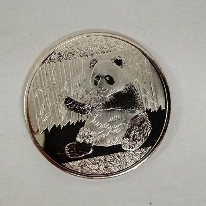 coins-big-panda-baobao-china-commemorative-collection-art-gift-black-and-white-bear-cute-gold-sliver-colour