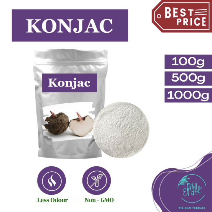 MyEnak Pure Konjac Powder REFINE Konjac Powder Halal Konnyaku