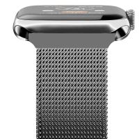 fgjdfgrh for apple watch 6 5 4 se band 44mm 40mm series 3 42mm 38mm strap Stainless Steel mesh loop Folding buckle bracelet for iwatch