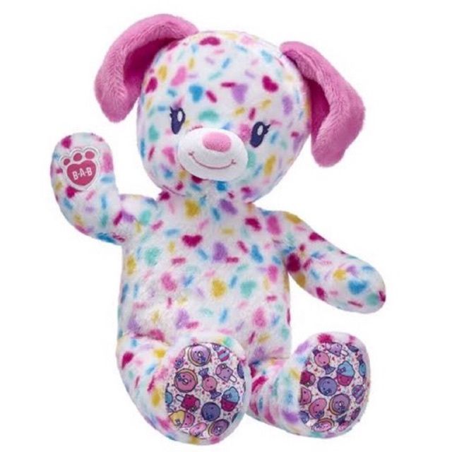 ตุ๊กตาหมีบิ้วอะแบร์-ลายขนม-สีน่ารัก-candy-paws-build-a-bear-สินค้ามือสองสภาพดีนำเข้าจากอเมริกา