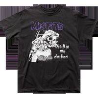 ตายตายซะที่รักเสื้อยืด Misfits ผ้าฝ้ายแขนสั้น