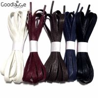 【HOT】✇✜✖ 80cm / 90cm 100cm 120cm 140cm of Flat Waxed Shoelaces 7mm Cotton with Wax Shoe Laces