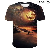 2021แฟชั่นใหม่เสื้อยืดผู้ชายที่สวยงาม S Tarry Sky ท็อปส์3D พิมพ์แขนสั้นฤดูร้อนเสื้อคอกลมอินเทรนด์ Streetwear