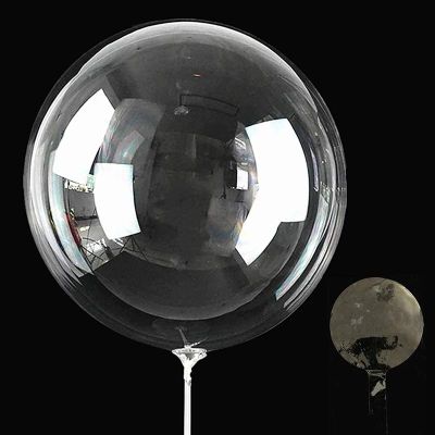 10 pcs 10-24 นิ้วโปร่งใส Bobo Bubble บอลลูน Clear Inflatable Air Globos ฮีเลียมงานแต่งงานวันเกิดตกแต่ง Baby Shower-iewo9238
