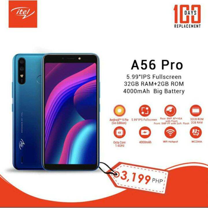 a56 itel specs