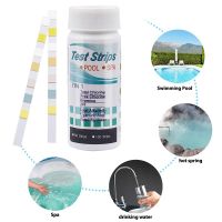 7 in 1 Swimming Pool PH Test Paper Chlorine PH Value Alkalinity Hardness Test Strip PH Tester Pool Cleaner By BeBosLook Inspection Tools