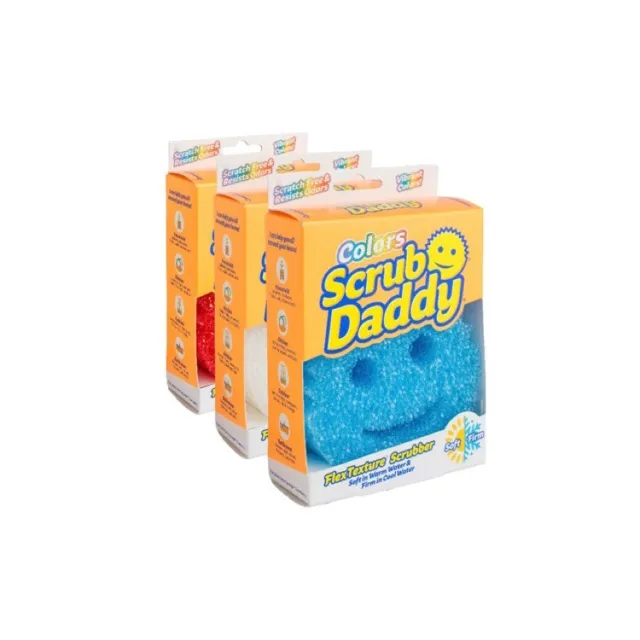 Scrub Daddy Colors FlexTexture Scrubber 3 Pack Sponge Lazada PH