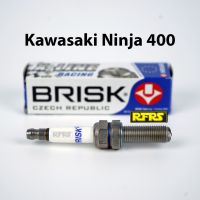 หัวเทียน BRISK X-Line 4 เขี้ยว แกนเงิน Kawasaki Ninja 400 Spark Plug (9X01ROC) รองรับทุกน้ำมัน Made in EU