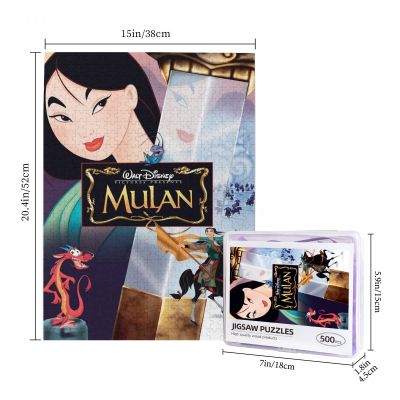 Disney Mulan Wooden Jigsaw Puzzle 500 Pieces Educational Toy Painting Art Decor Decompression toys 500pcs