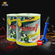 Combo 2 Nhớt Xe Ga BCP SUPER 1 Lon 0.8L, API SL, JASO MB, SAE 10W40