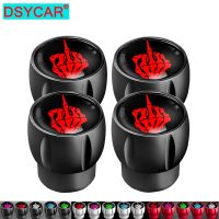 DSYCAR 4Pcs/Set Tire Stem Caps with O Rubber Ring Covers for Cars Bike Bicycle Trucks Motorcycles 【hot】