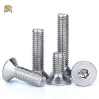 DIN7991 5-50pcs M2 M2.5 M3 M4 M5 M6 M8 M10 304 Stainless Steel Hexagon Hex Socket Countersunk Screw Flat Head Screw Allen Bolts