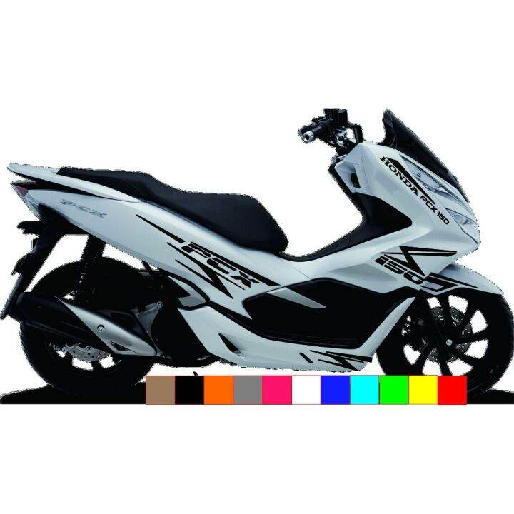 striping cutting sticker motor pcx 150 warna bisa di ubah suka suka