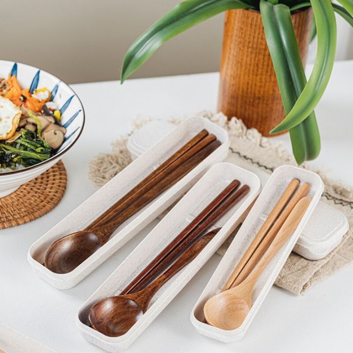 portable-cutlery-set-with-box-wooden-chopstick-spoon-set-students-children-office-workers-outdoor-travel-household-dinnerware-flatware-setsth